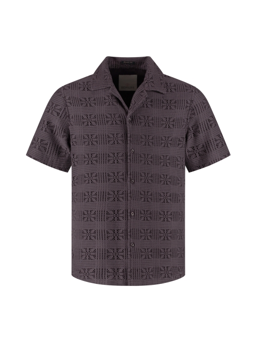 Dstrezzed Luca Resort Shirt 463 Purple grey