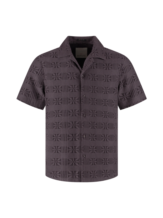 Dstrezzed Luca Resort Shirt 463 Purple grey