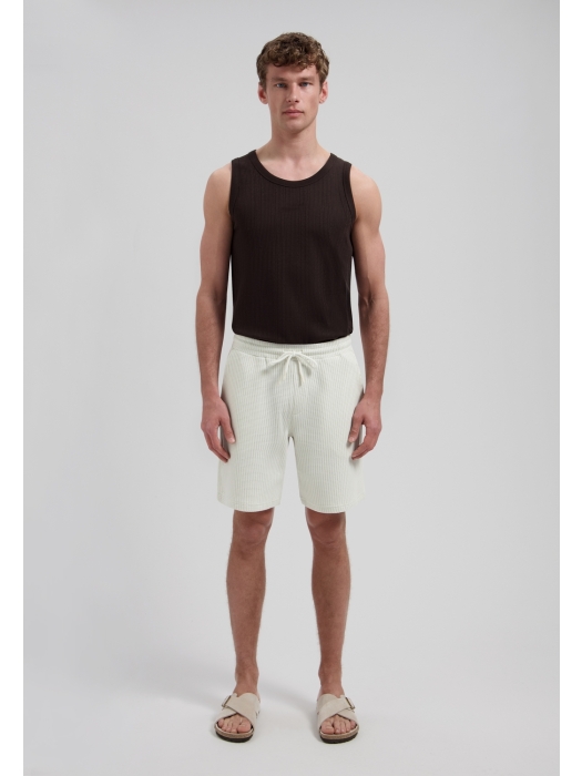 Dstrezzed Logan Waffle Sweatshort 107 Silver birch