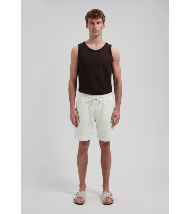 Dstrezzed Logan Waffle Sweatshort 107 Silver birch