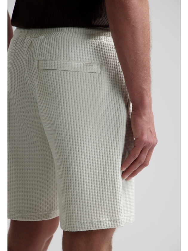 Dstrezzed Logan Waffle Sweatshort 107 Silver birch
