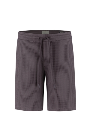 Dstrezzed Logan Waffle Sweatshort 463 Purple grey