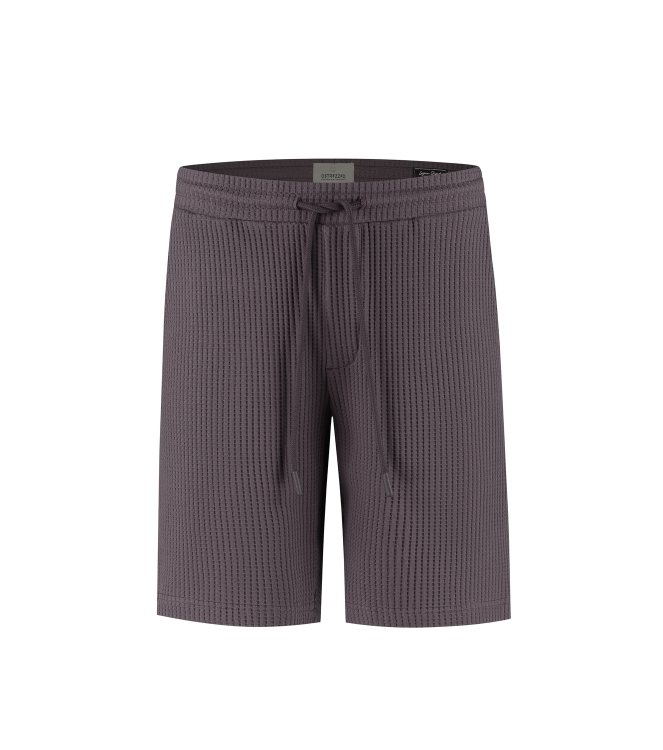 Dstrezzed Logan Waffle Sweatshort 463 Purple grey