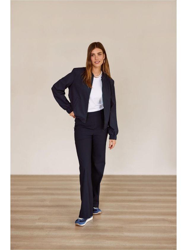 Studio Anneloes Benja bomber jacket 6900 dark blue