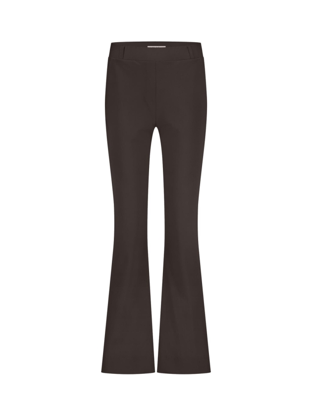 Studio Anneloes Flair bonded trousers 8700 espresso