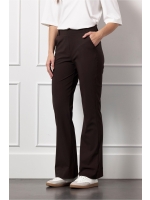 Studio Anneloes Flair bonded trousers 8700 espresso