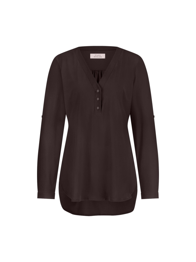 Studio Anneloes Evi blouse 8700 espresso
