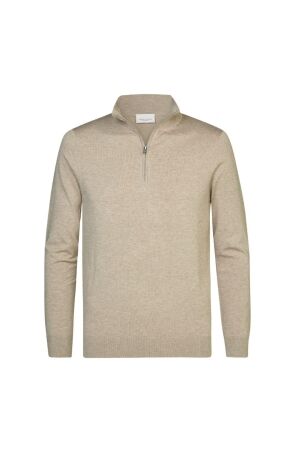 Profuomo PULLOVER HALFZIP BEIGE FBeige