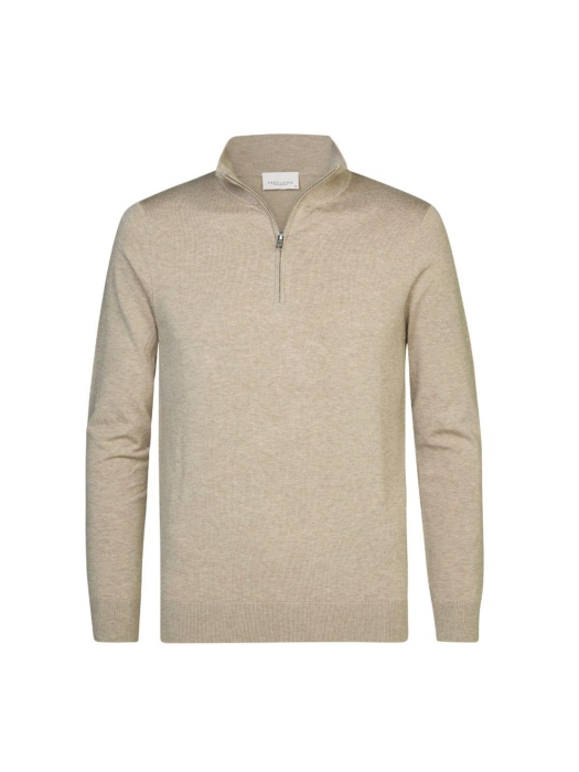 Profuomo PULLOVER HALFZIP BEIGE FBeige