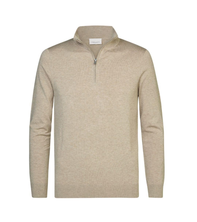 Profuomo PULLOVER HALFZIP BEIGE FBeige