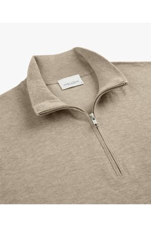 Profuomo PULLOVER HALFZIP BEIGE FBeige