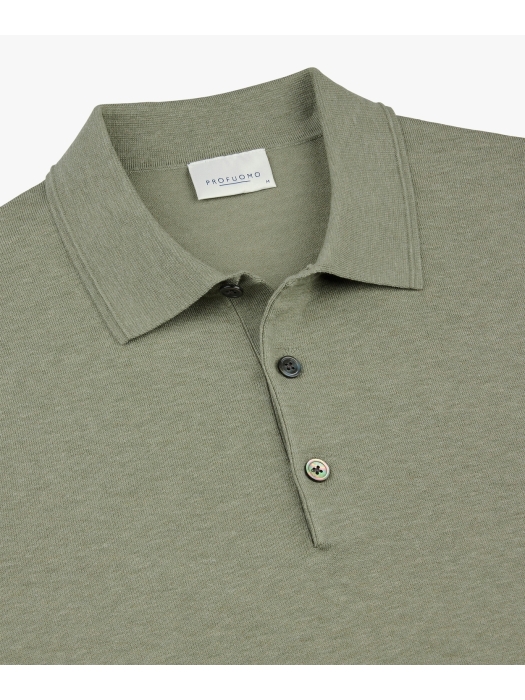 Profuomo POLO SS M GREEN Z2Mid green