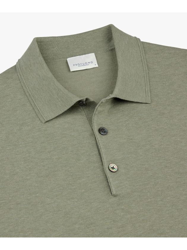 Profuomo POLO SS M GREEN Z2Mid green