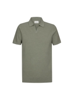 Profuomo POLO OPEN COLLAR SS M GREEN Z2Mid green