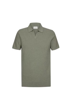 Profuomo POLO OPEN COLLAR SS M GREEN Z2Mid green