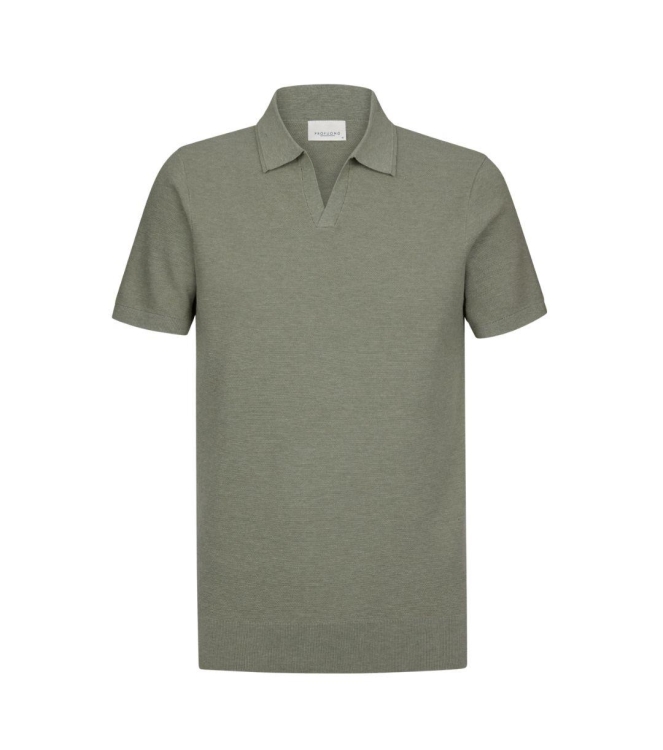 Profuomo POLO OPEN COLLAR SS M GREEN Z2Mid green