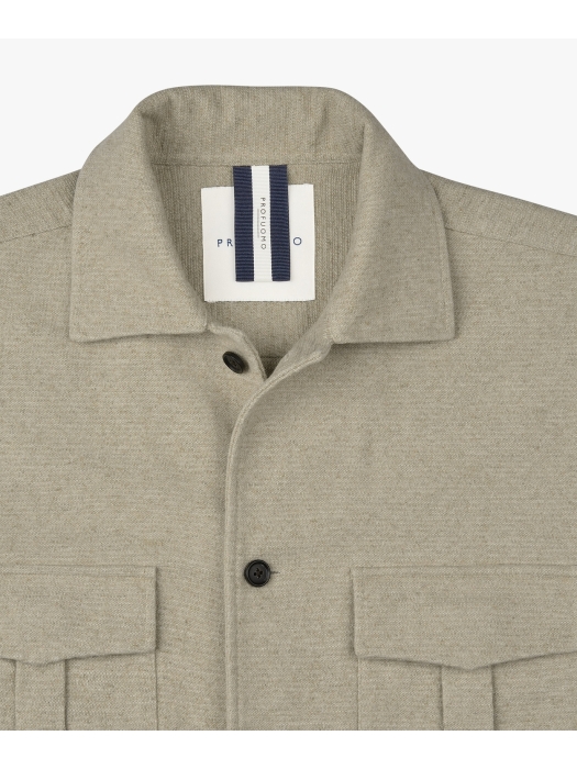 Profuomo OVERSHIRT RAW WHITE F1 Sand