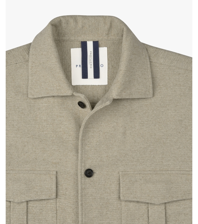 Profuomo OVERSHIRT RAW WHITE F1 Sand