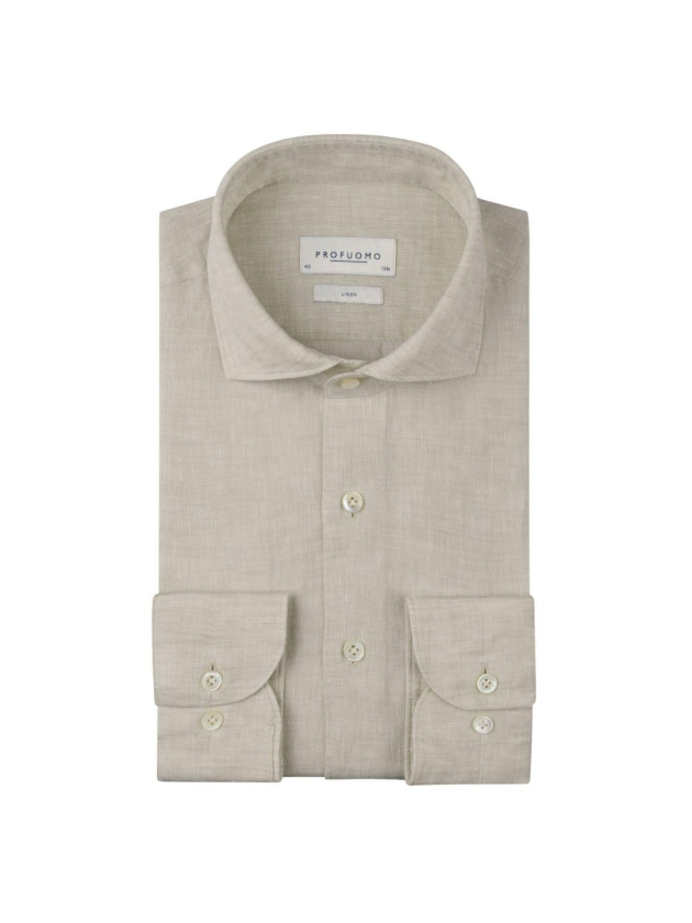 Profuomo SHIRT CUTAWAY SF SAND F1 Sand