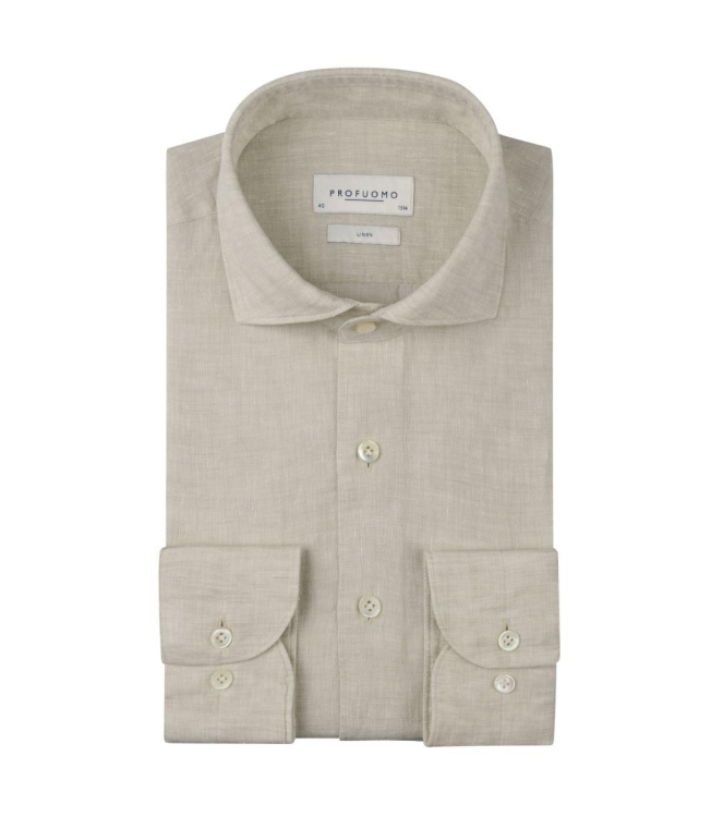 Profuomo SHIRT CUTAWAY SF SAND F1 Sand