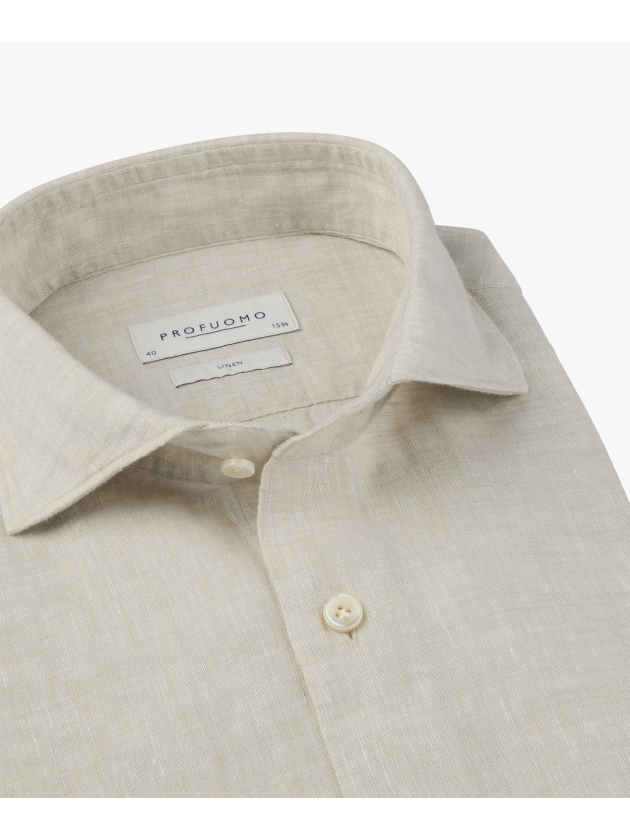 Profuomo SHIRT CUTAWAY SF SAND F1 Sand
