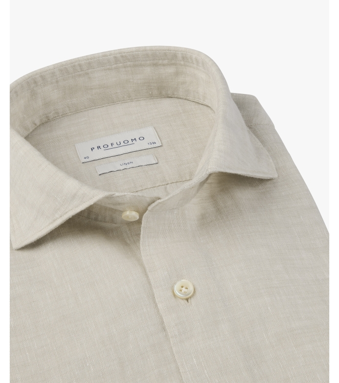 Profuomo SHIRT CUTAWAY SF SAND F1 Sand