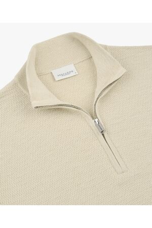 Profuomo PULLOVER HALF ZIP OFF WHITE EOff white