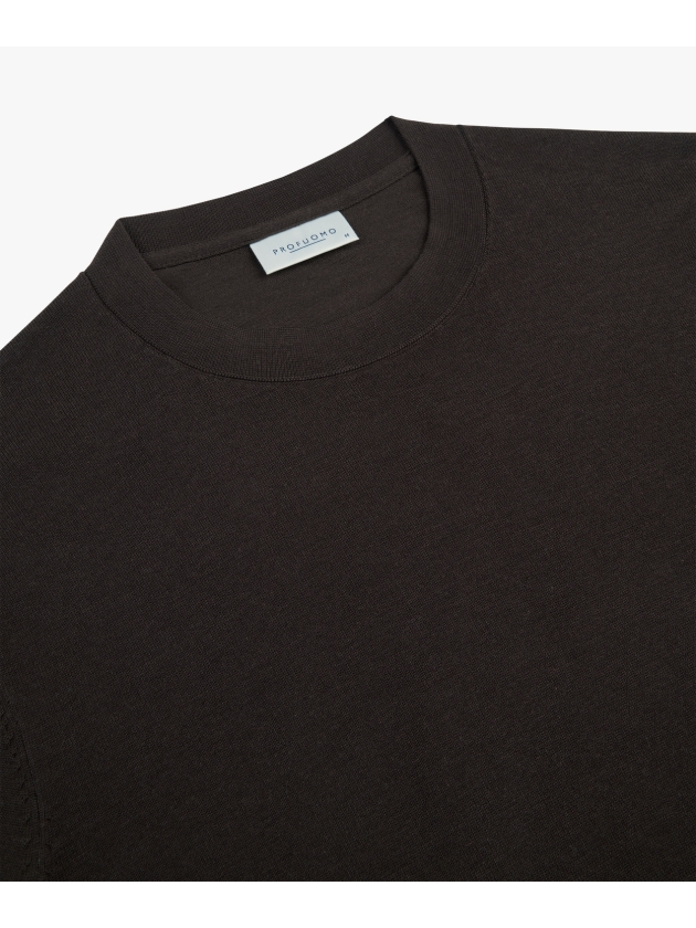 Profuomo PULLOVER CREW NECK D BROWN H2Darkbrown