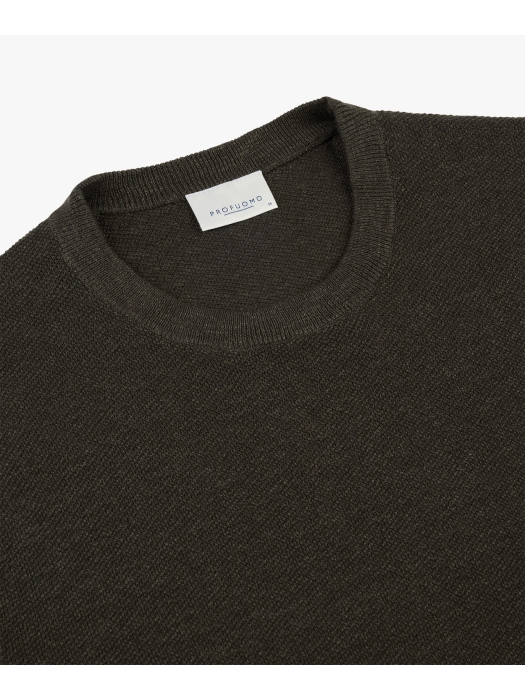 Profuomo T-SHIRT CREW NECK SS D BROWN H2Darkbrown