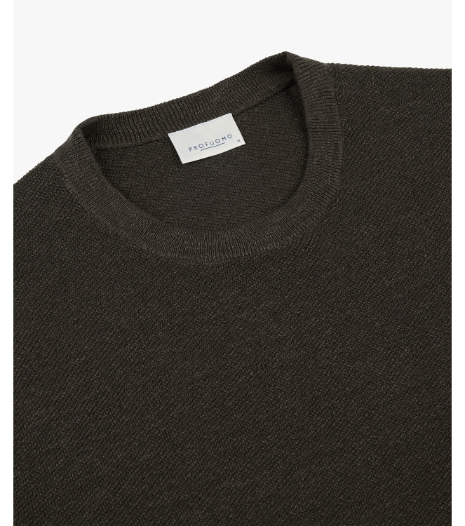 Profuomo T-SHIRT CREW NECK SS D BROWN H2Darkbrown