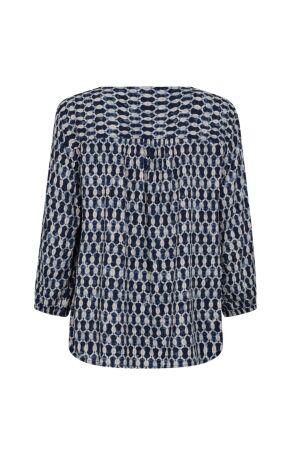 Freequent Printed blouse with v-neck Salute W. Moonbeam