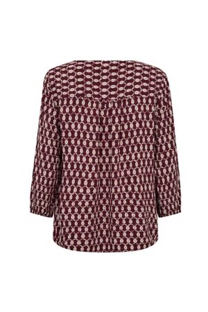 Freequent Printed blouse with v-neck Port Royale W. Moonbeam