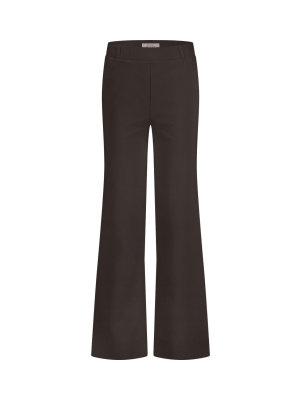 Studio Anneloes Lexie bonded trousers 8700 espresso