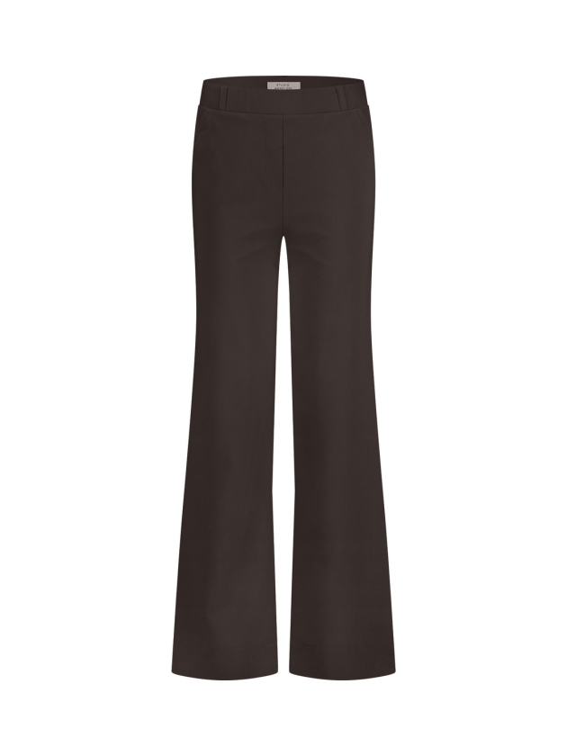 Studio Anneloes Lexie bonded trousers 8700 espresso