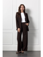 Studio Anneloes Lexie bonded trousers 8700 espresso
