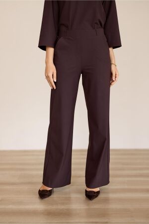 Studio Anneloes Lexie bonded trousers 8700 espresso
