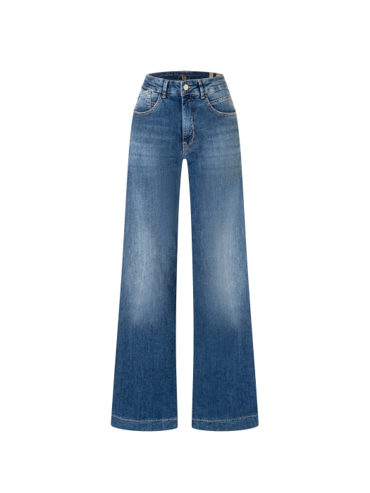 MAC RICH PALAZZO D585 Navy heavy wash