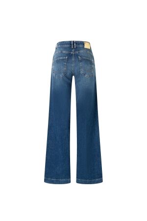 MAC RICH PALAZZO D585 Navy heavy wash