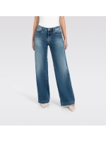 MAC RICH PALAZZO D585 Navy heavy wash