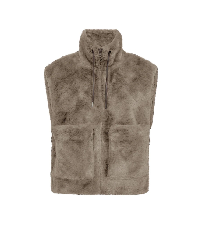 Freequent FQFONY-WAISTCOAT 8348 Morel