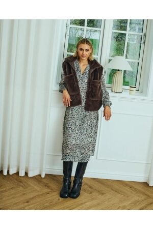 Freequent FQFONY-WAISTCOAT 8348 Morel