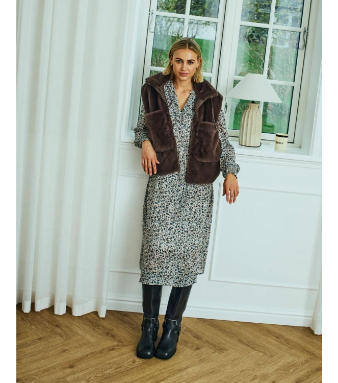 Freequent FQFONY-WAISTCOAT 8348 Morel