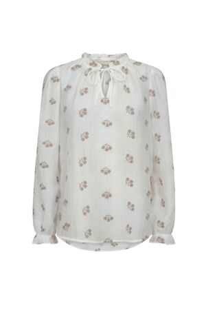 Freequent FQWENDY-BLOUSE 7100 Star Off-white w. Simply Taupe