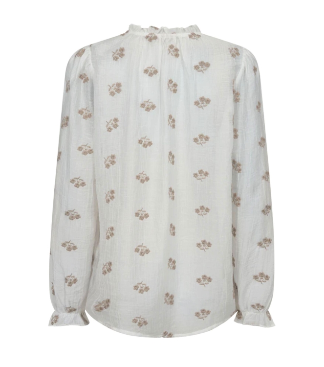 Freequent FQWENDY-BLOUSE 7100 Star Off-white w. Simply Taupe