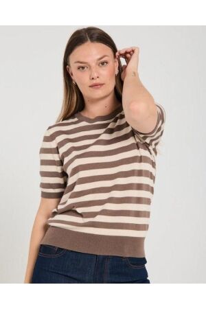 FQJOEL-PULLOVER 9758 Morel w. Moonbeam