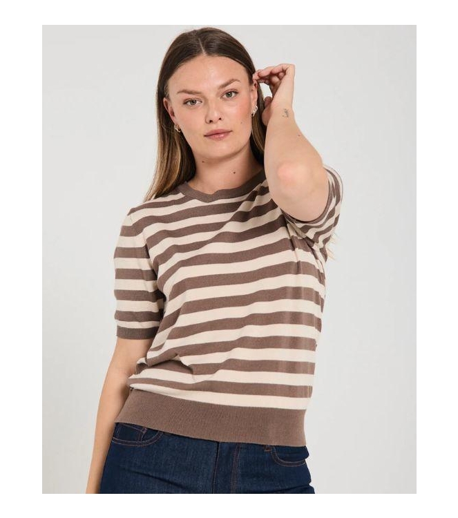 FQJOEL-PULLOVER 9758 Morel w. Moonbeam