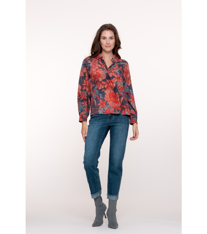 Geisha Jeans turn-up 000811 Stonewash denim