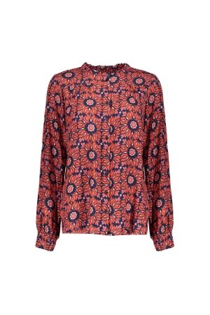 Geisha Blouse print 000420 Pink