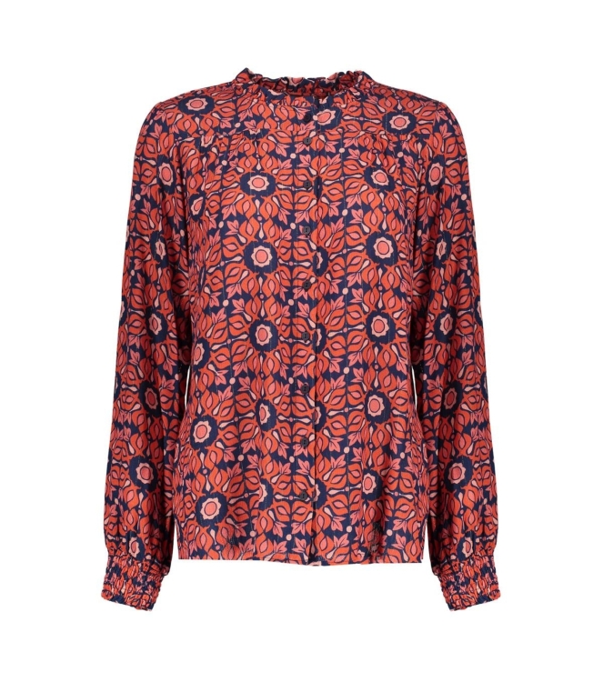 Geisha Blouse print 000420 Pink