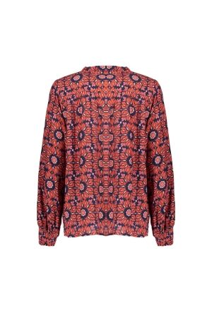 Geisha Blouse print 000420 Pink